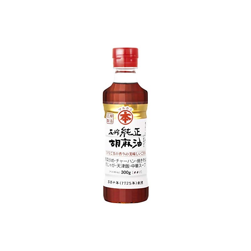 Maruhon Cold Pressed Pure Sesame Oil, PET, 10.6 oz (300