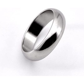 MOMOMAGE Silver Cambered PK Ring Strong Magnetic Ring PK Ring Magic Tricks Finger Decoration Magician Accessory Close up Stage Gimmick (20 mm)