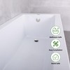 Brushed Nickel Bathtub Drain Tip-Toe Tub Trim Set with Two-Hole