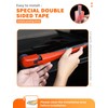 Savadicar 3-Piece Orange Windshield & Rear Wiper Trim Set for