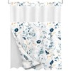 Tititex No Hooks Snap in Liner Rustic Blue White Floral