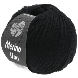LANA GROSSA Merino Uno Classic Merino Wool with Superwash Equipment, Hand Knitting Yarn Made from 100% Virgin Wool (Merino), 50 g Wool for Knitting and Crocheting, 125 m Yarn