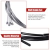 Boao 4 Pack Bike Gear Cable for Bicycles Universal Mountain