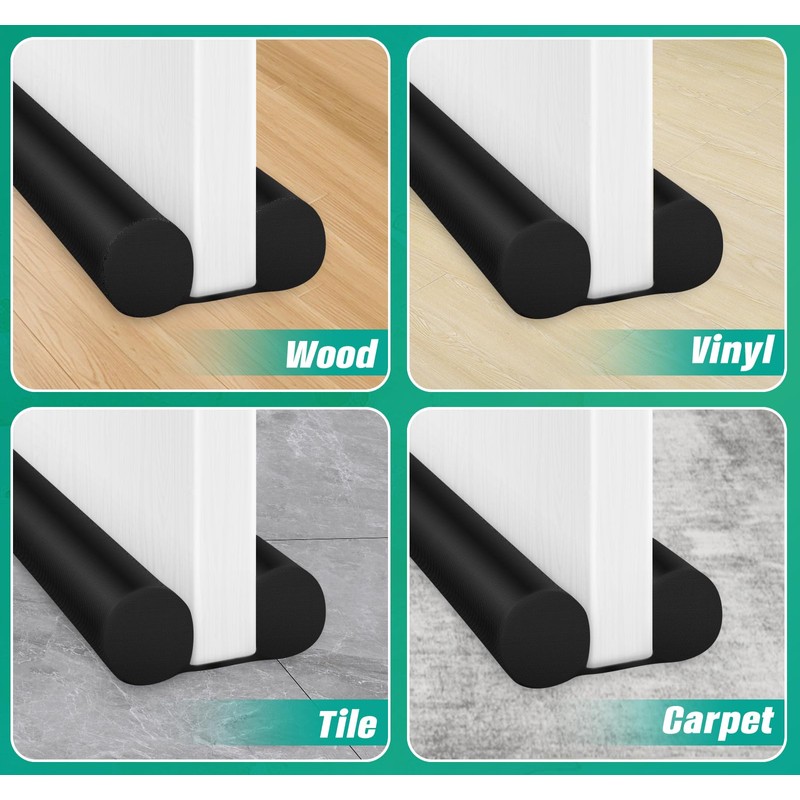 MAXTID Under Door Draft Stopper for Bottom of Doors 38"