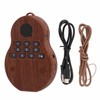 Buddha Player Mini Portable Wood Color Hanging Neck Music Buddhist