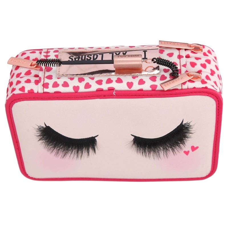Depesche TOPModel 11481 Beauty Girl 3-Compartment Pencil Case Filled with