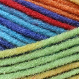 James Brett Party Time Chunky Knitting Yarn 100g Ball (Red, Orange, Yellow, Green & Blue - PT4) by King Cole