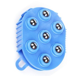 Fokmuaex Women's Lymphatic Drainage Gloves 1 piece Handheld massage ball and beauty Roller - Body Care Muscle Relief Tool (blue)