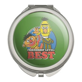 Sesame Street Bert and Ernie Friendship Level: Best Compact Travel Purse Handbag Makeup Mirror