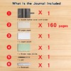Wonderpool A6 Leather Notebook Refillable 6 Ring Binder Diary Portfolio