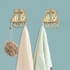 JfwuHap Small Tiger Wall Hooks, 2Pcs Towel Hooks for Bathrooms,
