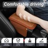 SINGARO Car Leather Center Console Cover with 2 Storage Bags,