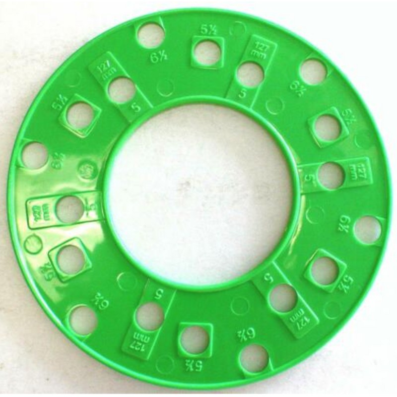 LL&K Set of WHEEL BOLT PATTERN TEMPLATE TOOLS Measure Guides