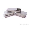 5 x Silver Blank Micro Slip Lid Storage Tins, Bushcraft,