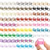 Landical 100 Pcs Key Fob Hardware Set 1 Inch with