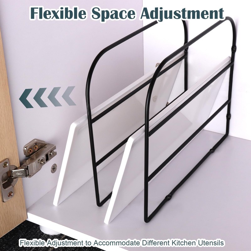 WANGDEFA 6 Pack Base Cabinet Tray Dividers Sheet Pan Rack