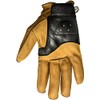 Helstons Hiro T12 Motorcycle Gloves Summer Leather Soft Gold-Black, Black/Gold