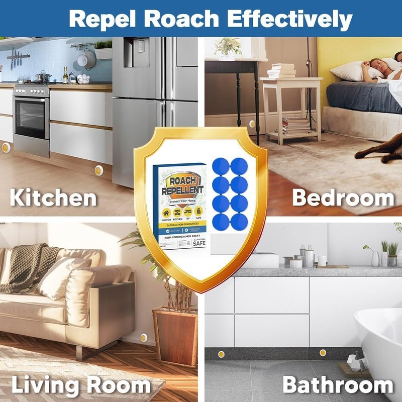 UDyoude Roach Repellent, Cockroach Repellent Indoor Home, Deterrent, Roach...