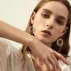 CWVHQ 3 Circle Boho Earrings for Women Sunrise Tri color