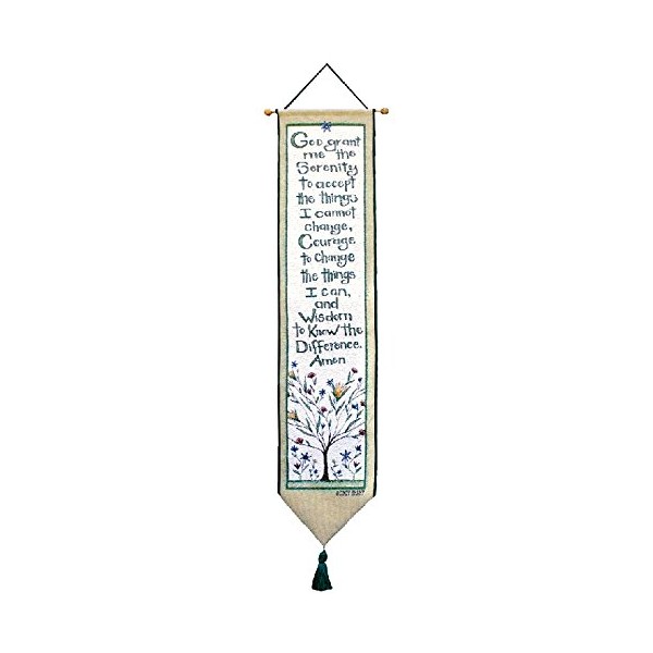 Manual Woodworkers & Weavers Tapestry Bell Pull, Serenity Prayer