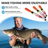 QualyQualy Fishing Floats, Weighted Catfish Pole Floats, High Visibility Wood