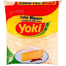 Yoki - Fine Cornmeal - Fine Maize Flour - 17.64 Oz (PACK OF 2) | Fubá Mimoso - Farinha de Milho fina - 500g