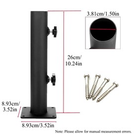TopHomer Umbrella Base 3.52 * 3.52 * 10.24in Heavy Duty Windproof Umbrella Stand Outdoor Base for Patio, Deck, Poolside, Lawn, Fits Most Sized Umbrellas