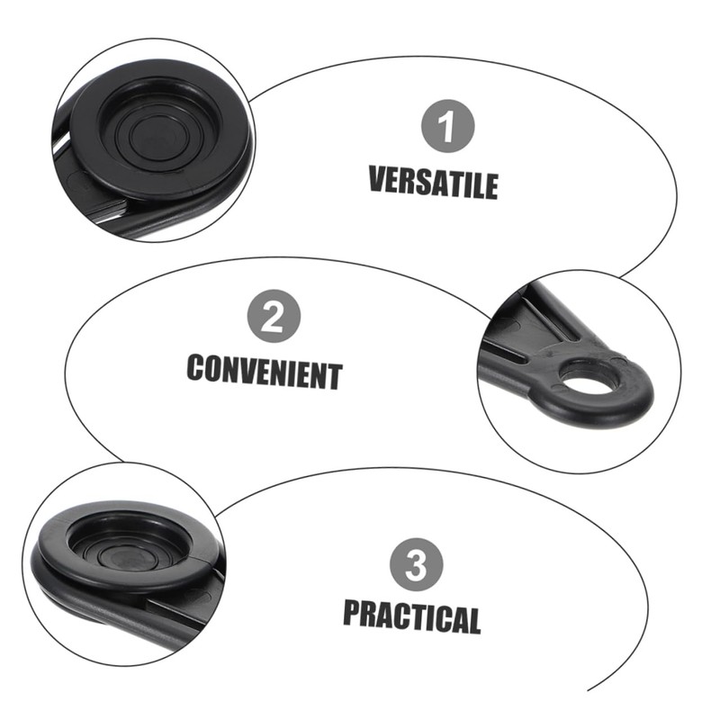 Operitacx 10Pcs Heavy Duty Tent Clips Durable Tarp Fasteners for