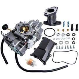 maXpeedingrods YFM350 Carburetor for Yamaha Warrior 350 1987-2004 Moto 4 1987-1995 Big Bear 350 1996-1998 & Kodiak 400 1993-1998 Replaces 1UY-14101-00-00 2XK-14101-00-00