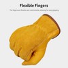 Leather Work Gloves for Men and Women Cowhide Gloves with