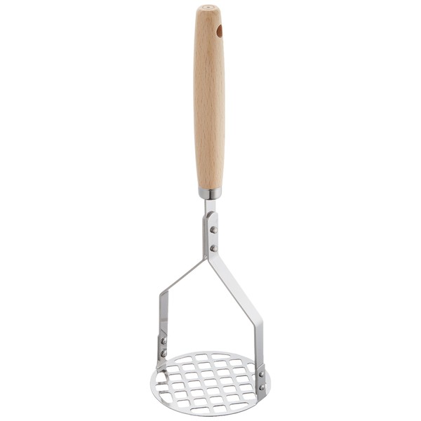 Endoshoji Professional Olive Ladle, Stainless Steel / Natural Wood, Made in Japan