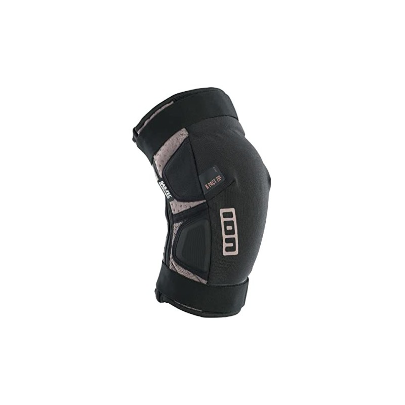 Ion K-Pact Zip Bicycle Knee Pads Black/Gloomy Sand 2024: Size: