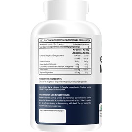 Wellthy Glicinato de Magnesio 300 Cápsulas 432mg. 100% Natural, Alta Absorción, Cápsulas Veganas