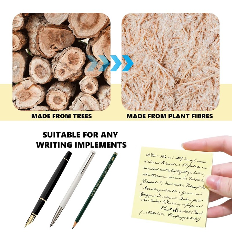 Sticky Notes, Sticky Notes for Writing, Easy to Write on,