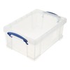 Really Useful Box 9 Liter Plastic Stackable Storage Container with