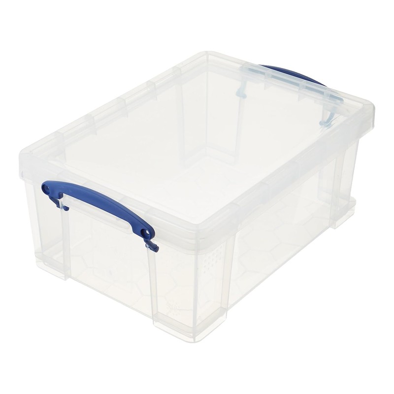 Really Useful Box 9 Liter Plastic Stackable Storage Container with