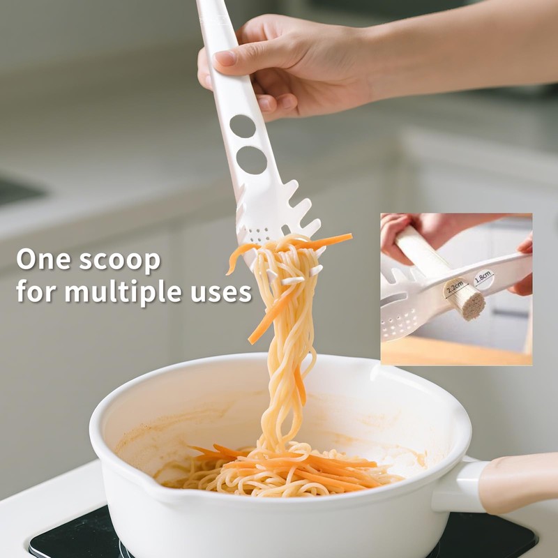 2 PCS Spaghetti Spoon and Spaghetti Measure Tool Kitchen Utensils
