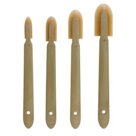 TAODAN 4PCS Reusable Yellow Caulk Finishing Tool Set 4.4/3.6/2.8/2cm Scraper Sealant Grouting Pasting Utensil