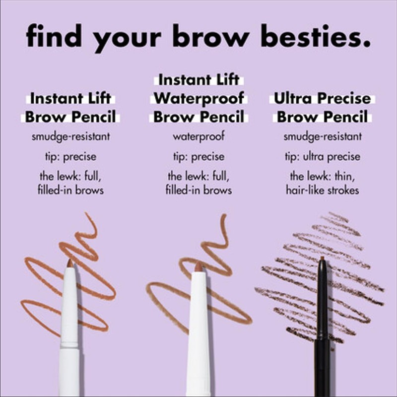 e.l.f. Instant Lift Brow Pencil, Dual-Sided, Precise, Fine Tip, Shapes,