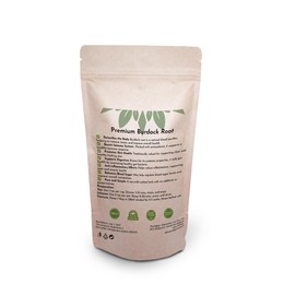 Premium Burdock Root Tea 50g – 100% Pure, Raw, Wild, Non-GMO, Vegan – Supports Detoxification, Skin Health, and Digestive Wellness – Ideal for Herbal Teas and Extracts