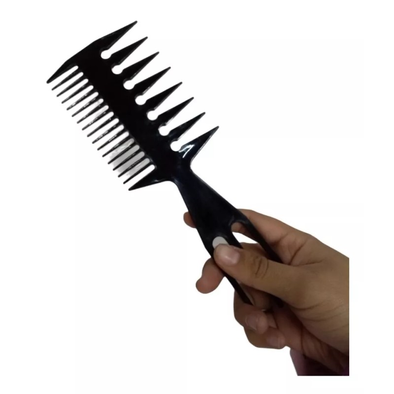 Globusman Peine Negro Profesional 3 En 1 Para Decoloraciones Mechas