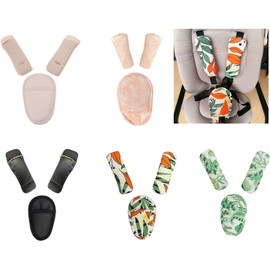Juego de almohadillas para orejas de hombro suaves y cómodas, fundas para cinturón de coche, cojín para cinturón de carriola, protege a tu bebé de la irritación del cinturón
