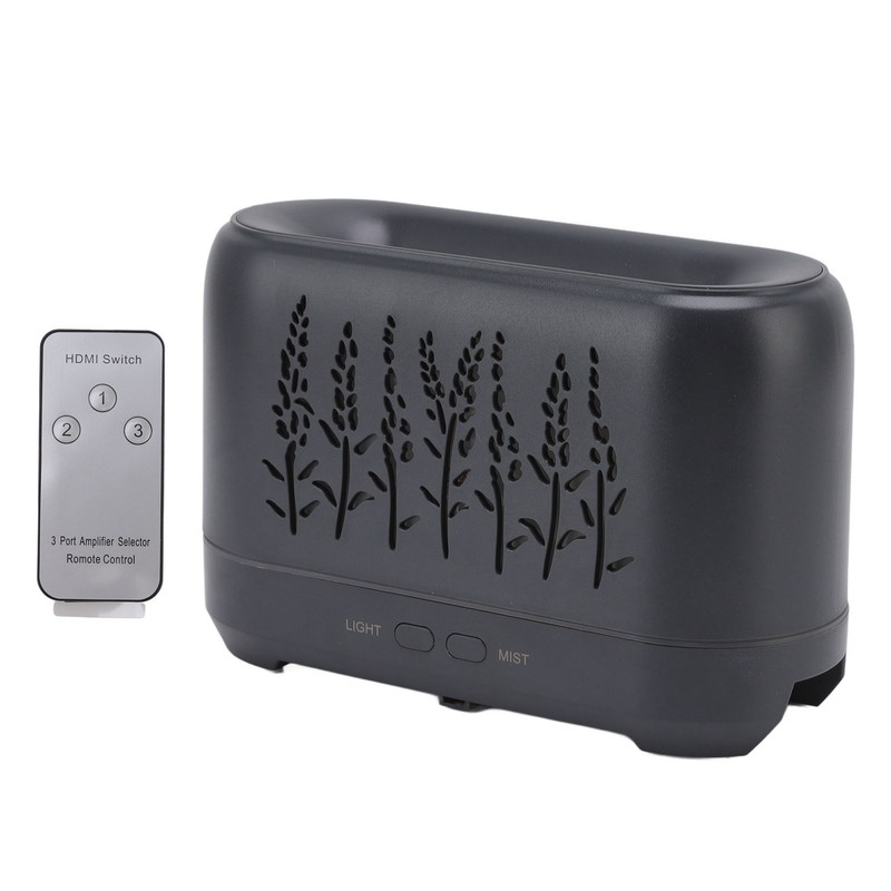 200ml Essential Oil Diffuser Hollow Out Quiet Diffuser with Flame