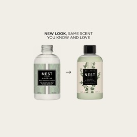 NEST New York Reed Diffuser Liquid Refill, Wild Mint & Eucalyptus - 5.9 fl oz - Fragrance for Up to 90 Days - Flame Free