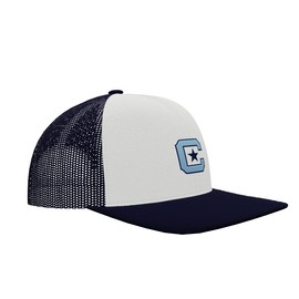 Sport Your Gear The Citadel Bulldogs Mid Profile Adjustable Snap Back Baseball Hat Cap, White/Navy, One Size