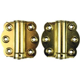 Wright Products V650 Door Adjustable Self-Closing Hinges 2-3/4", Brass Plated