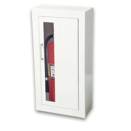 JL Industries 1013V10 | Surface-Mount Fire Extinguisher Cabinet| Made in USA | Holds 2.5–10 lb Extinguishers | Steel | Vertical Glass Door