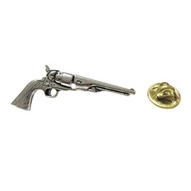 Kiola Designs Antique Revolver Pistol Gun Lapel Pin