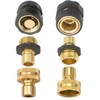 Set of 6 Aluminum 3/4" Garden Hose Female Male Quick