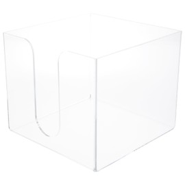 Plymor Clear Acrylic Tall-Stack Napkin Holder, 6.25" H x 7.25" W x 7.25" D (Holds 6.5" Square Napkins)